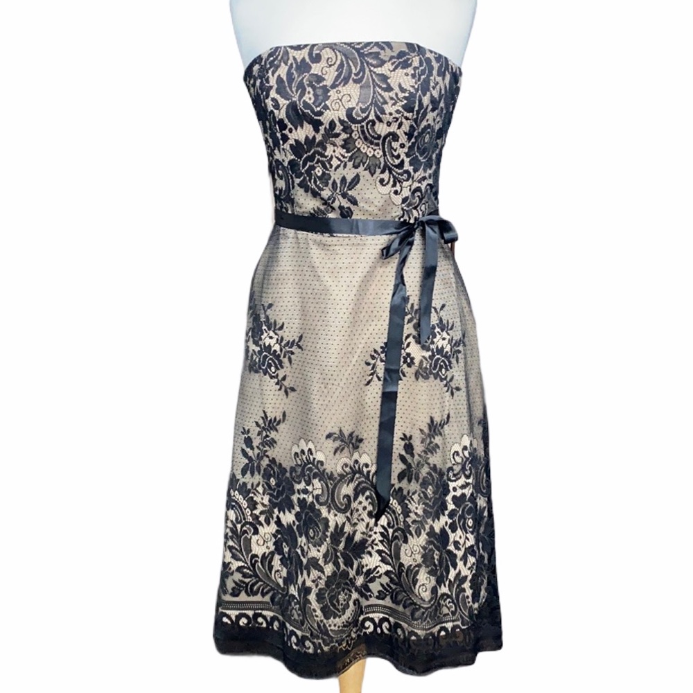 White House Black Market Strapless Dress Size 8